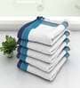 White Waffle Border  210 GSM 100% Cotton Bath Towel (Set of 5)