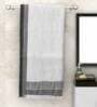 White Waffle Border  210 GSM 100% Cotton Bath Towel (Set of 6)