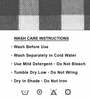 Grey Big Checks  210 GSM 100% Cotton Bath Towel (Set of 6)