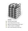 Grey Big Checks  210 GSM 100% Cotton Bath Towel (Set of 6)