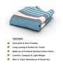 Blue Diamond Flower  210 GSM 100% Cotton Bath Towel