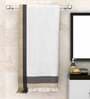 White Waffle Border 210 GSM 100% Cotton Bath Towel