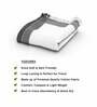 White Patterned 210 GSM Cotton Bath Towel