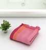 Pink Waffle Border 210 GSM 100% Cotton Bath Towel