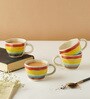 Solstice 210ml Multicolor Ceramic (Set of 4) Tea Cup
