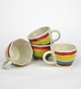Solstice 210ml Multicolor Ceramic (Set of 4) Tea Cup