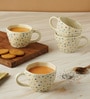 Glow 210ml Multicolor Ceramic (Set of 4) Tea Cup