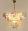 Multicolor Metal & Glass Empire Chandelier