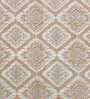 Beige Abstract 144 TC Cotton King Flat Bedsheet With 2 Pillow Covers