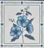 Blue Flower 180 TC Cotton King Sized Bedsheet with 2 Pillow Covers