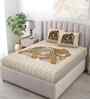 Brown Elephant 180 TC Cotton King Sized Bedsheet with 2 Pillow Covers