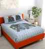 Blue Elephant 180 TC Cotton King Sized Bedsheet with 2 Pillow Covers