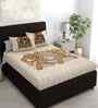 Brown Elephant 180 TC Cotton King Sized Bedsheet with 2 Pillow Covers
