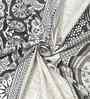 Grey Abstract 180 TC Cotton King Sized Bedsheet with 2 Pillow Covers