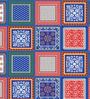 Multicolor Abstract 180 TC Microfiber Single Bedsheet With 1 Pillow Cover
