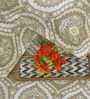 Multicolor Abstract 250 TC Cotton King Fitted Bedsheet with 2 Pillow Covers