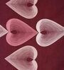 Maroon Abstract 280 TC Cotton Blend Queen Sized Bed Sheets with 2 Pillow Covers