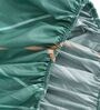 Green Abstract 280 TC Cotton Blend Single Bed Sized Fitted Bed Sheets With 1 Pillow Cover