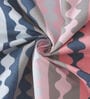 Multicolor Stripes 300 TC Cotton Blend Double Bedsheet with 2 Pillow covers