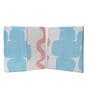 Blue Floral 300 Tc Cotton Blend King Sized Bed Sheets With 2 Pillow Covers