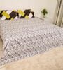 Multicolor Abstract 310 TC Cotton King Bedsheet with 2 Pillow Covers
