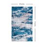 multicolor Abstract 4 ft x 6 ft Machine Made Carpet