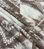White & Coffee Abstract 400 TC Cotton Super King Flat Bedsheet with 2 Pillow Covers Essential Collection