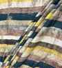 Multicolor Striped 400 TC Cotton Super King Flat Bedsheet with 2 Pillow Covers Essential Collection