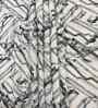 White Abstract 400 TC Cotton Super King Flat Bedsheet with 2 Pillow Covers Essential Collection