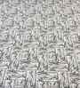 White Abstract 400 TC Cotton Super King Flat Bedsheet with 2 Pillow Covers Essential Collection
