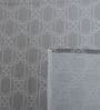 Grey Abstract 400 TC Cotton Superking Size Bedsheet With 2 Pillow Covers