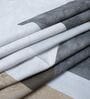 Grey Abstract 400 TC Cotton Superking Size Bedsheet With 2 Pillow Covers Threads Abstract Collection