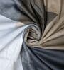 Grey Abstract 400 TC Cotton Superking Size Bedsheet With 2 Pillow Covers Threads Abstract Collection