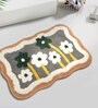 Multicolor Floral Cotton 24x16 Inches Antiskid Door Mat