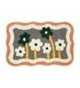 Multicolor Floral Cotton 24x16 Inches Antiskid Door Mat