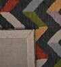 Multicolor Abstract Cotton 5 ft x 8 ft Hand tufted Carpet