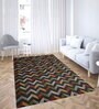 Multicolor Abstract Cotton 5 ft x 8 ft Hand tufted Carpet