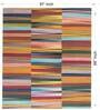 Multicolor Abstract Cotton 5 x 8 Feet Cotton Carpet