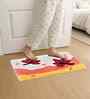 Multicolor Abstract Cotton Blend 24x16 Inches Anti Skid Door Mat