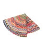 Multicolor Abstract Jute 4 ft x 4 ft Hand Woven Carpet