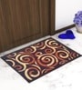 Multicolor Abstract Nylon 14x22 Inches AntiSkid 1 Door Mat