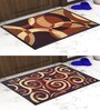 Multicolor Abstract Nylon 14x22 Inches AntiSkid 2 Door Mats