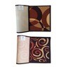 Multicolor Abstract Nylon 14x22 Inches AntiSkid 2 Door Mats