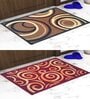 Multicolor Abstract Nylon 14x22 Inches AntiSkid 2 Door Mats