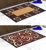 Multicolor Abstract Nylon 14x22 Inches AntiSkid 2 Door Mats
