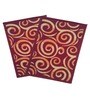 Multicolor Abstract Nylon 14x22 Inches AntiSkid 2 Door Mats