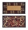 Multicolor Abstract Nylon 14x22 Inches AntiSkid 2 Door Mats