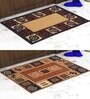 Multicolor Abstract Nylon 14x22 Inches AntiSkid 2 Door Mats