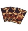 Multicolor Abstract Nylon 14x22 Inches AntiSkid 3 Door Mats
