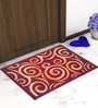 Multicolor Abstract Nylon 14x22 Inches AntiSkid 3 Door Mats